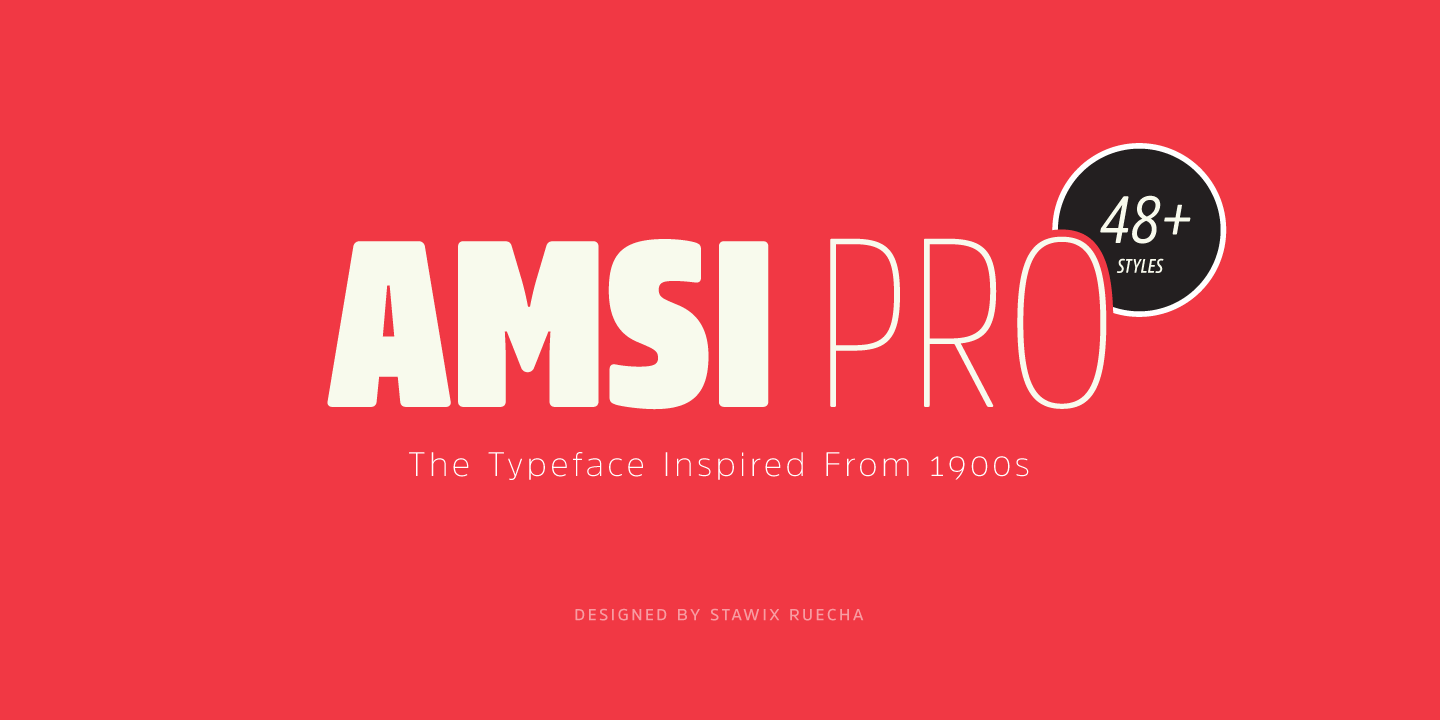 Przykładowa czcionka Amsi Pro Condensed #4
